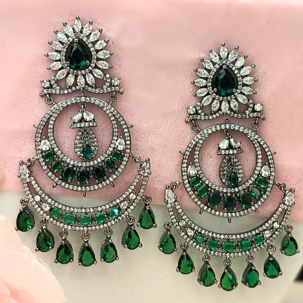 Oxidised ChandBalli Earrings