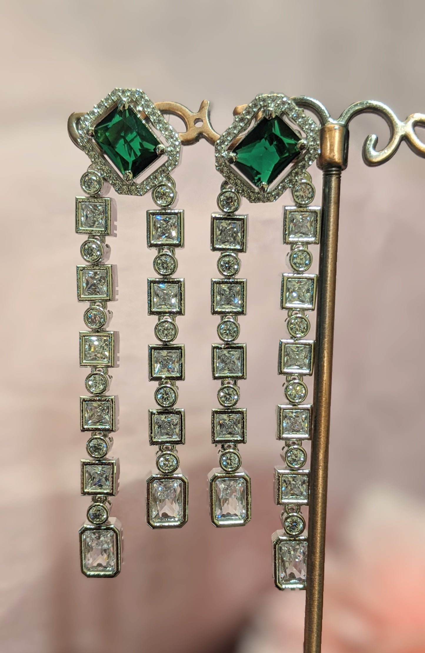 Solitaire Dangler Earrings