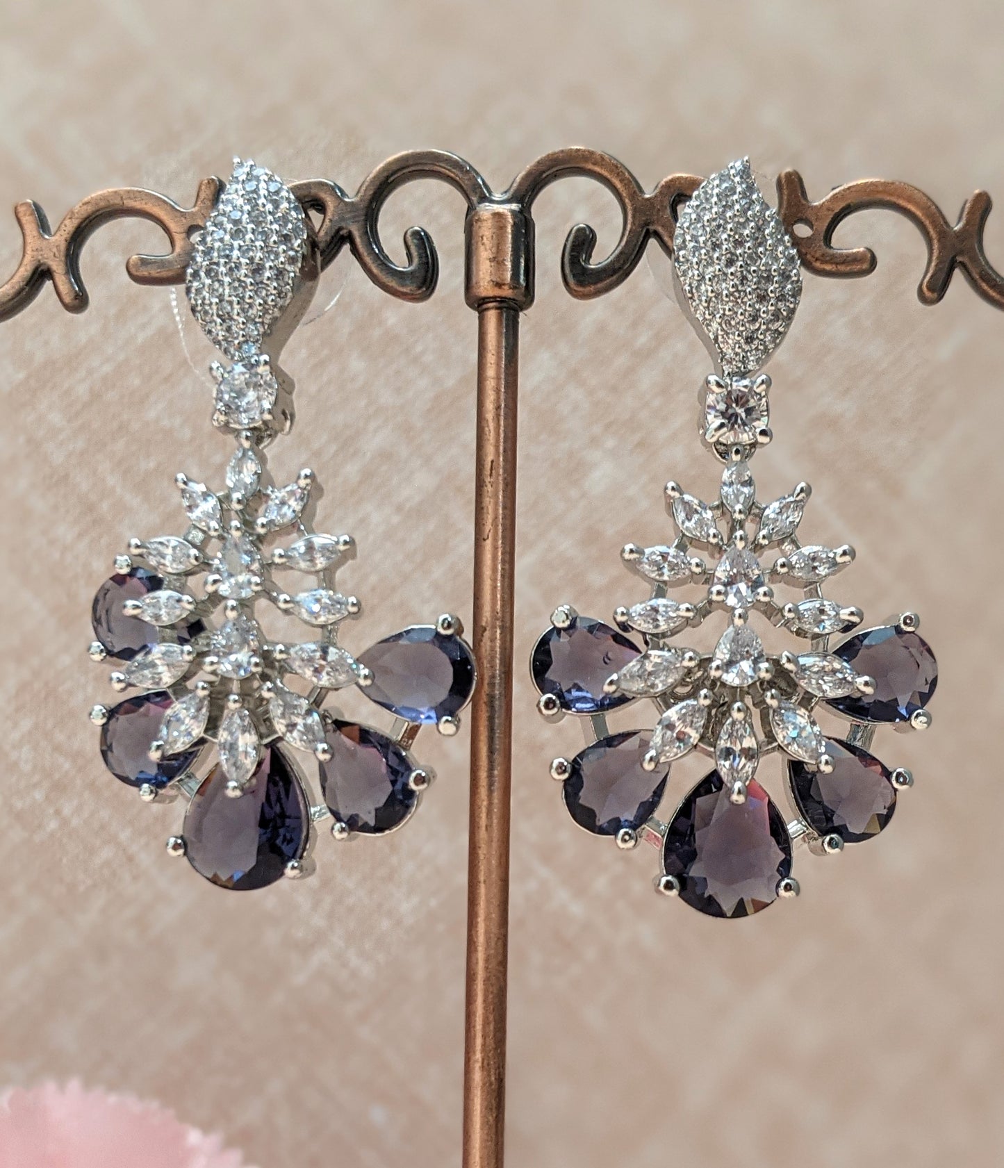 Midnight Blossom Earrings