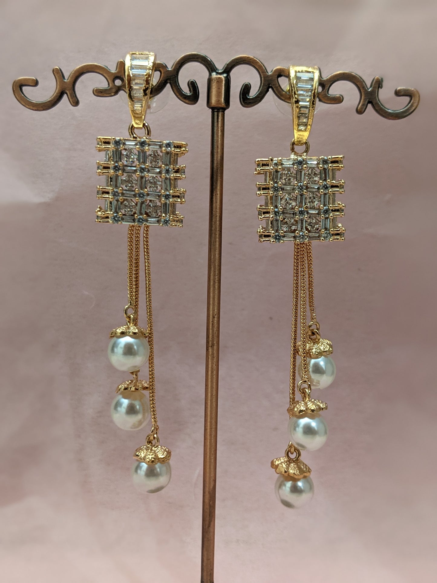Pearl Cascade Earrings