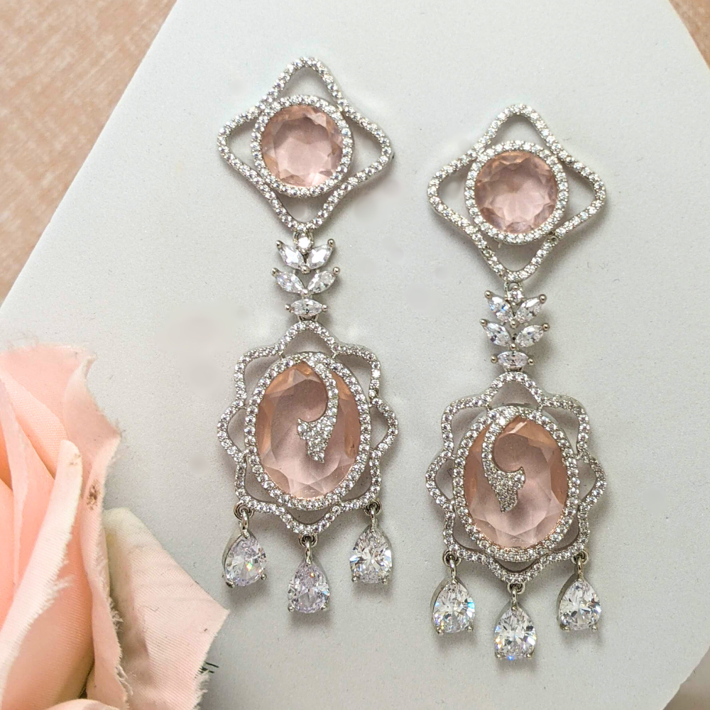 Baby Pink Drop Earrings