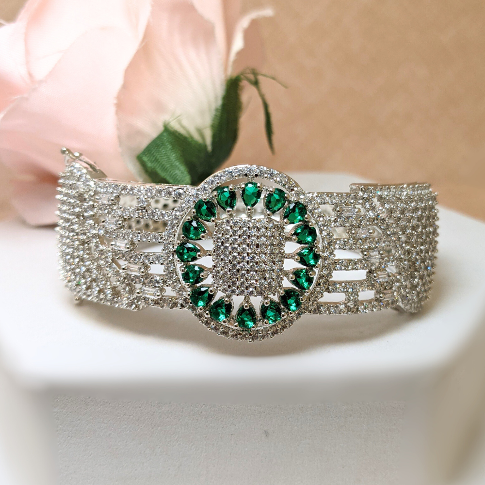 Green Broad Band Bracelet