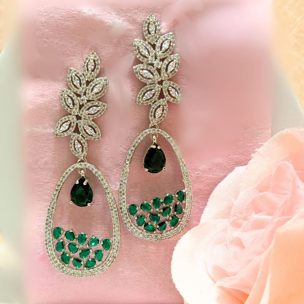 Green Garden Earrings