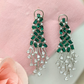 Frosty Green Earrings