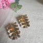 Gilded Fan Drop Earrings