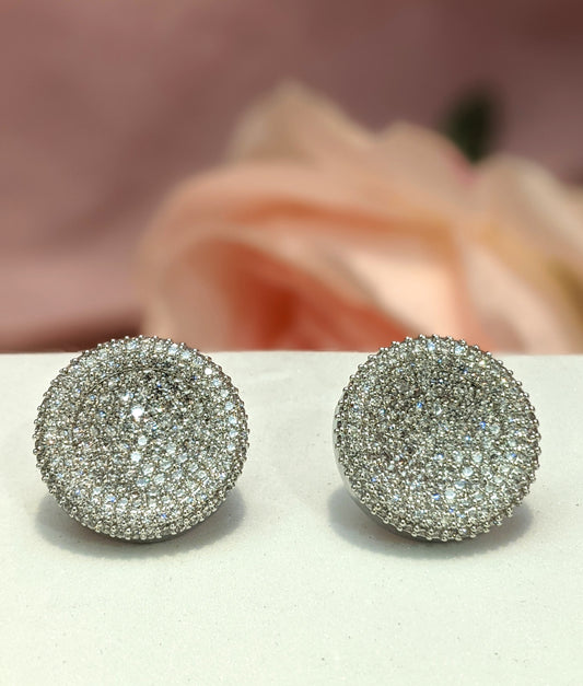 White Button Studs