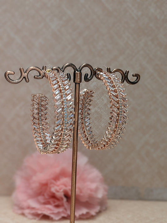 Rose Gold Luxe Hoops