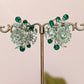 Green Bloom Earrings