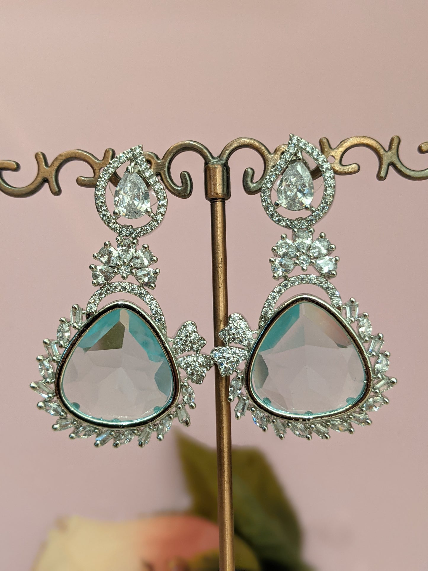 Crystal Teardrop Dangler