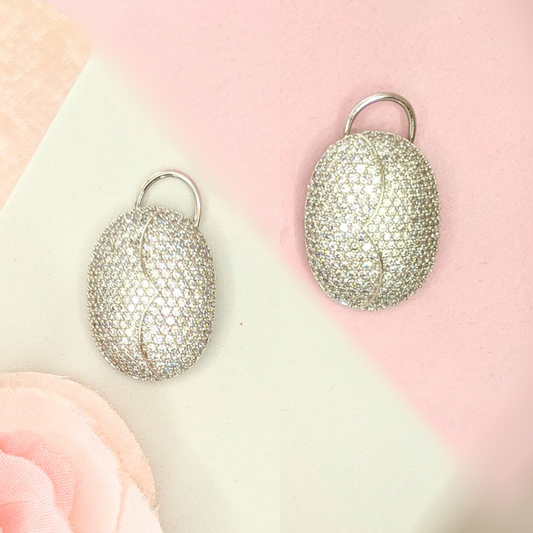 Silver Lady-Bird Studs