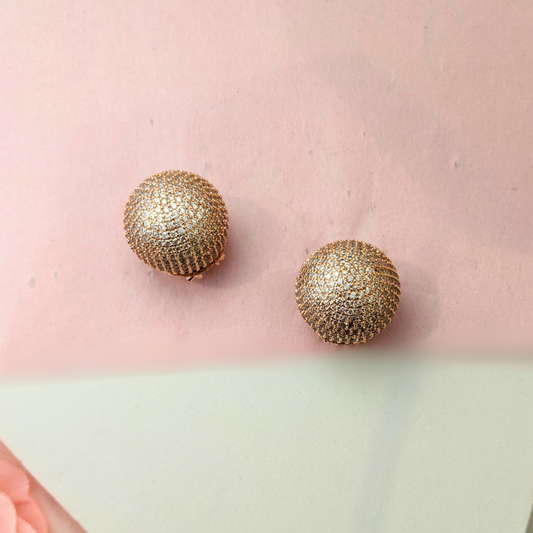 Rose Gold Ball Studs