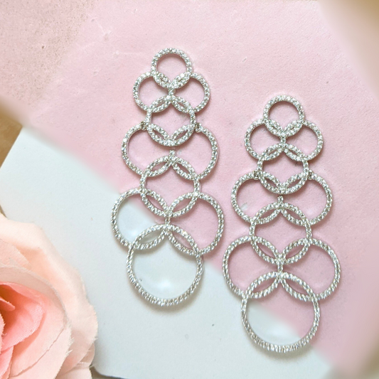 Silver Ring Earrings