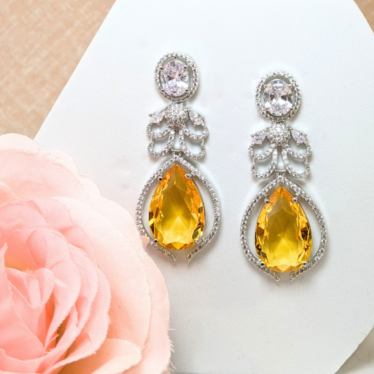 Yellow Drop Earrings