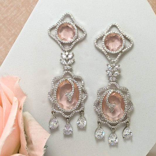 Baby Pink Drop Earrings