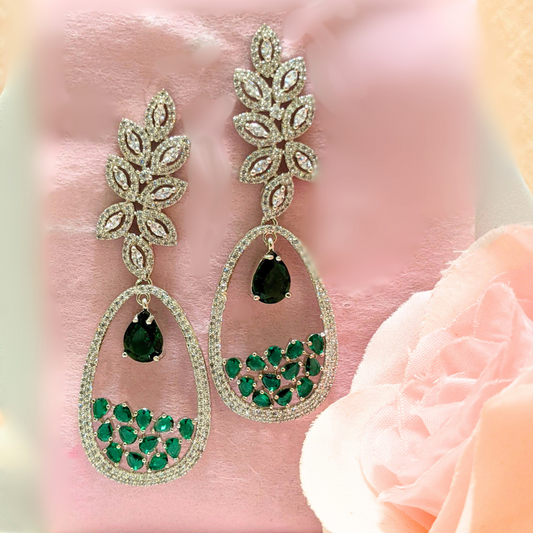 Green Garden Earrings