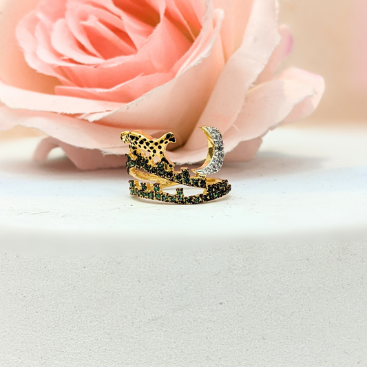 Half Moon Tiger Ring