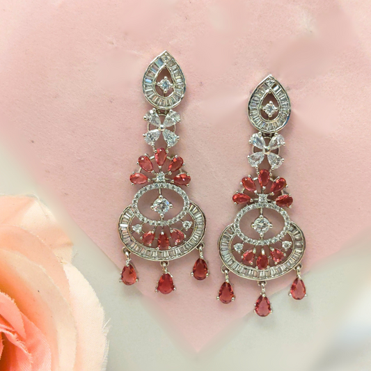 Red Drop Earring