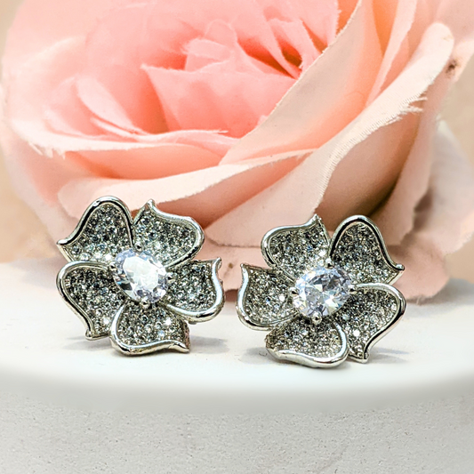 White Flower Studs