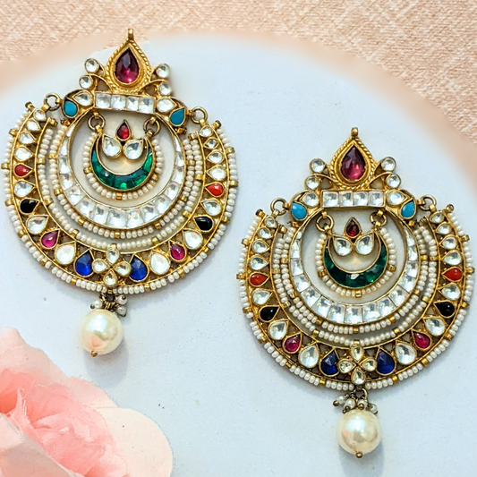 Heavy Round Gold Earrings